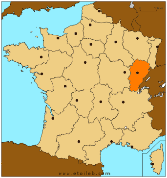 carte de Franche-Comte